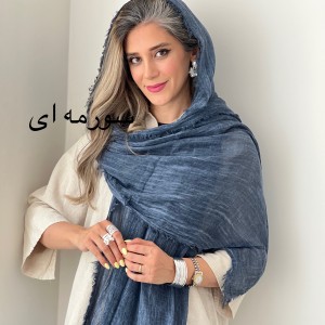 شال کنفی لینن نسا