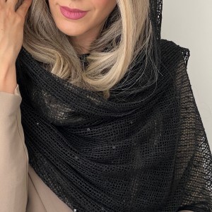 شال تنظیفی پولک دار