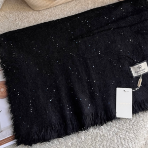 شال بوکله پولکی مشکی