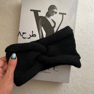 هدبند بافت مشکی