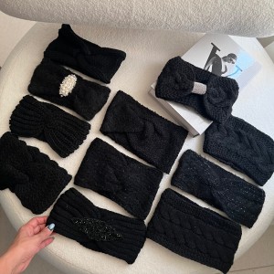 هدبند بافت مشکی