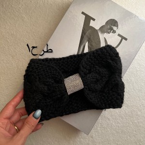 هدبند بافت مشکی