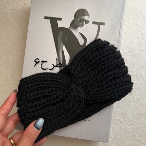 هدبند بافت مشکی