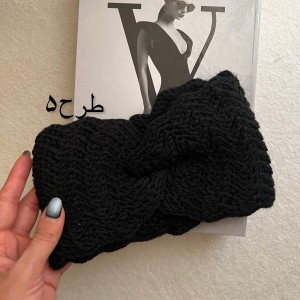 هدبند بافت مشکی