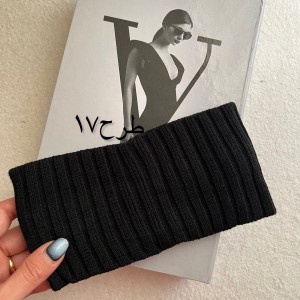 هدبند بافت مشکی