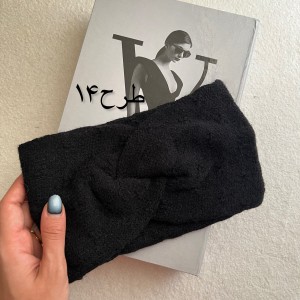 هدبند بافت مشکی