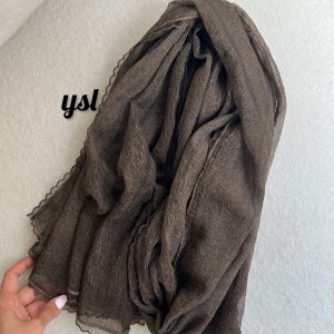 شال ابریشم میله ای ستین
