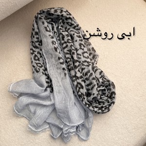 شال ابریشم کبریتی پلنگی