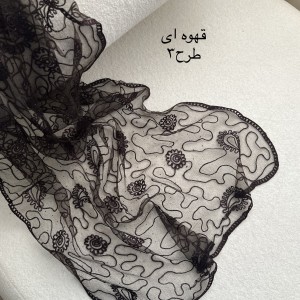 شال حریر گلدوزی فول نگین