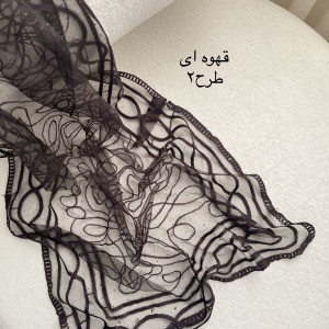شال حریر گلدوزی فول نگین