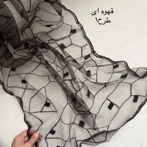 شال حریر گلدوزی فول نگین
