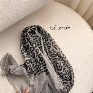 شال ابریشم کبریتی پلنگی