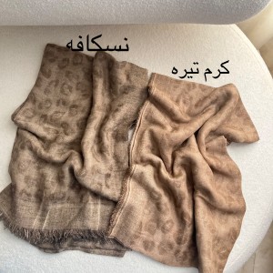شال نخ پلنگی لمه دار