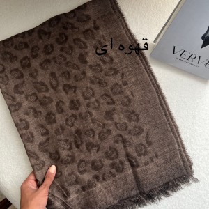 شال نخ پلنگی لمه دار