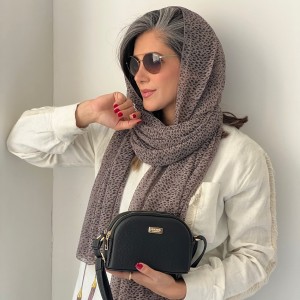شال حریر پلنگی