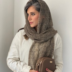 شال حریر پلنگی