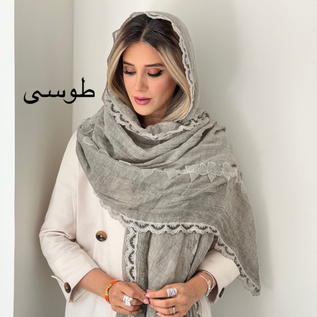 شال نخ دانتل صنوبر