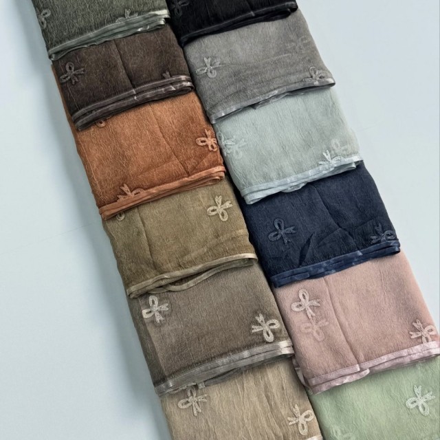 شال حریر پاپیونی شبنم