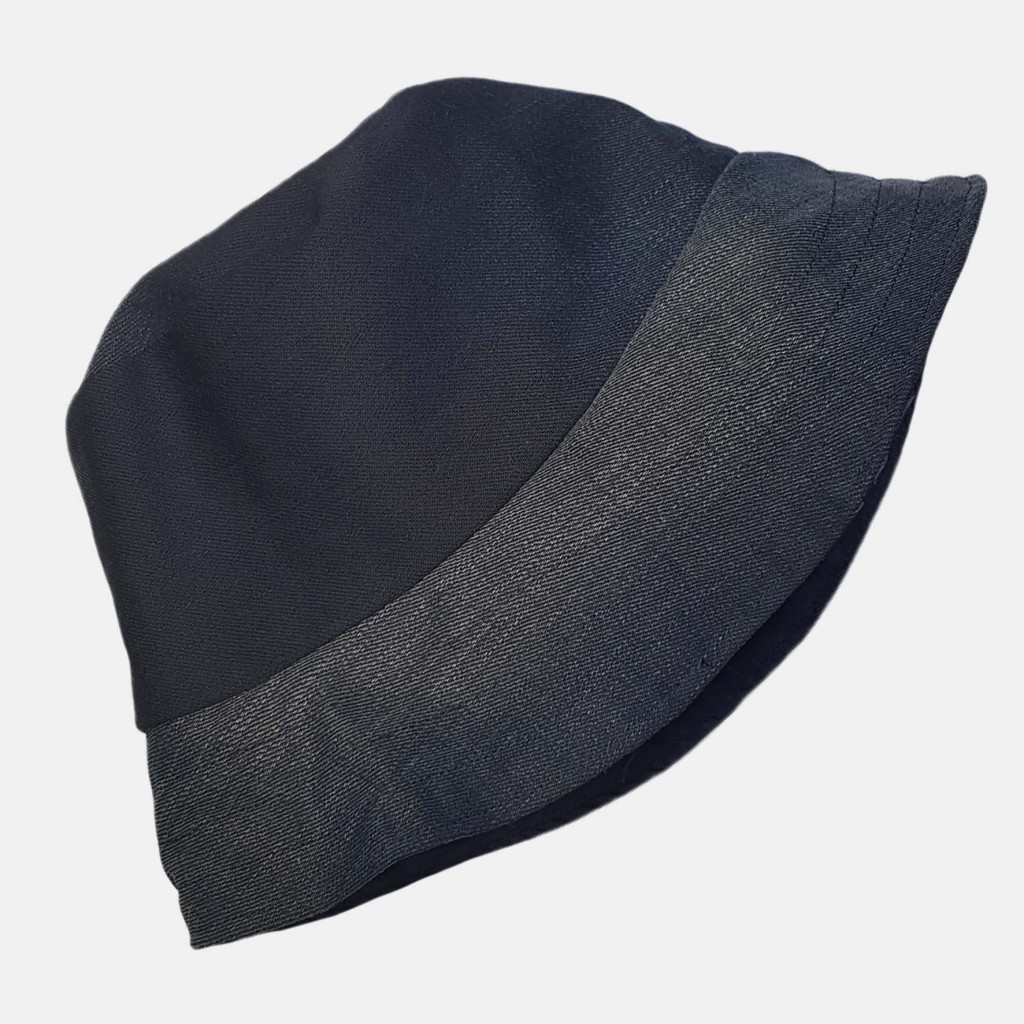 کلاه باکت هت، مناسب برای خانم‌ها و آقایان، از جنس جین آبی تیره، مدل KLHJJB