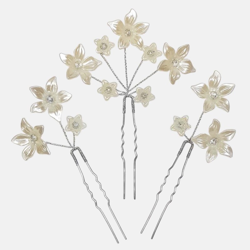 سنجاق شیینون گل مدل SNJ3PO (بسته 3عددی)