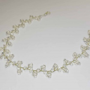 ریسه موی کریستالی طلایی بلند ماه فام