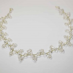 ریسه موی کریستالی طلایی بلند ماه فام