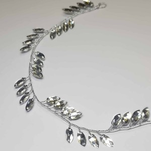 ریسه موی نقره ای ظریف زنانه و دخترانه ماه فام