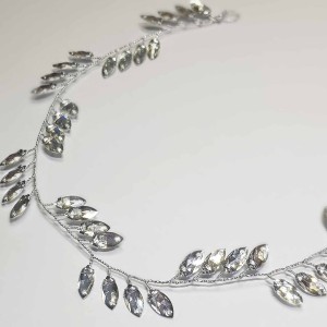 ریسه موی نقره ای ظریف زنانه و دخترانه ماه فام