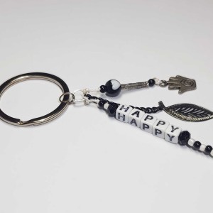 جاکلیدی طرح همسا هند و برگ نقره ای مدل KLDHMS ماه فام