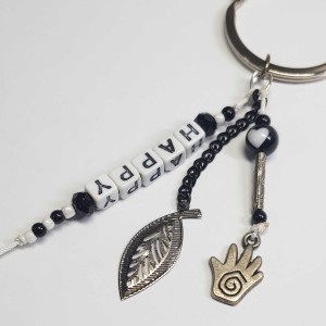 جاکلیدی طرح همسا هند و برگ نقره ای مدل KLDHMS ماه فام