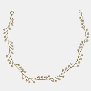 ریسه موی کریستالی ظریف کرم طلایی مدل RSCTT