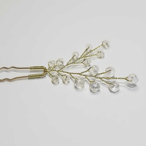 سنجاق شینیون طلایی کریستال مدل SNJ1NB ماه فام