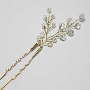 سنجاق شینیون طلایی کریستال مدل SNJ1NB ماه فام