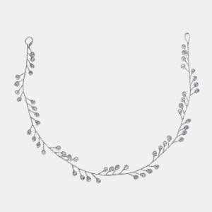 ریسه موی کریستالی ظریف نقره ای مدل RSNPS