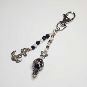 جاکلیدی طرح لنگر نقره ای مدل KLDLLK ماه فام