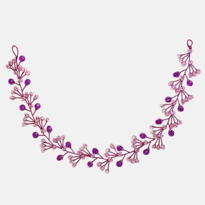 ریسه موی کریستالی زنانه و دخترانه صورتی بنفش مدل BBNC