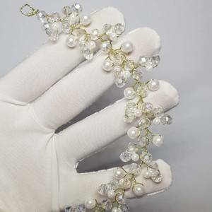 ریسه موی کریستالی و مرواریدی مدل RSJBC