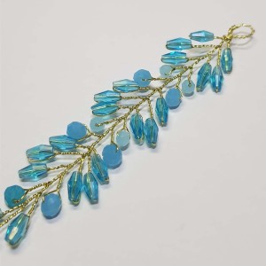 ریسه موی کریستالی آبی (بغل سری) مدل RSBBU ماه فام