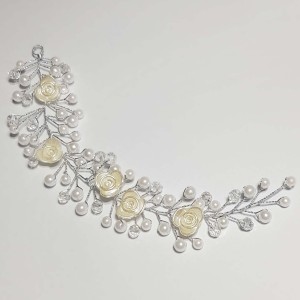 ریسه موی کریستالی مرواریدی نقره ای مدل RSRO ماه فام