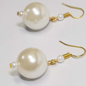 گوشواره مرواریدی مدل ERMM ماه فام