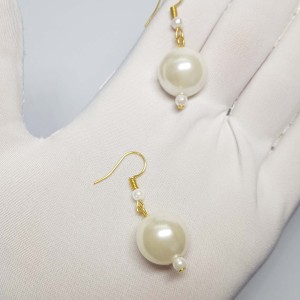 گوشواره مرواریدی مدل ERMM ماه فام