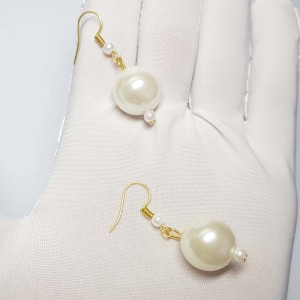 گوشواره مرواریدی مدل ERMM ماه فام