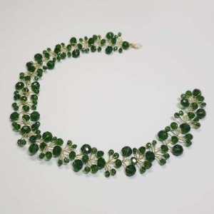 ریسه موی کریستالی سبز تیره مدل RSSB