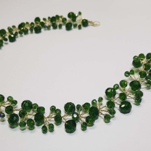 ریسه موی کریستالی سبز تیره مدل RSSB