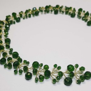 ریسه موی کریستالی سبز تیره مدل RSSB