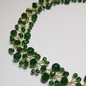 ریسه موی کریستالی سبز تیره مدل RSSB