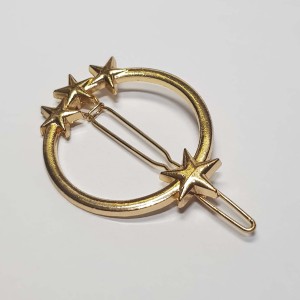 گیره موی زنانه طلایی مدل ستاره