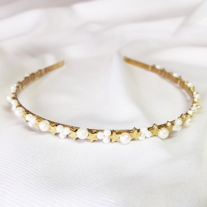 تل موی طلایی و مرواریدی مدل Setare