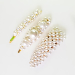 گیره مو مرواریدی تقتقی (3 عددی)