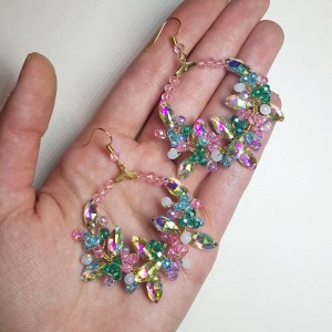 گوشواره مدل 7CLRR ماه فام